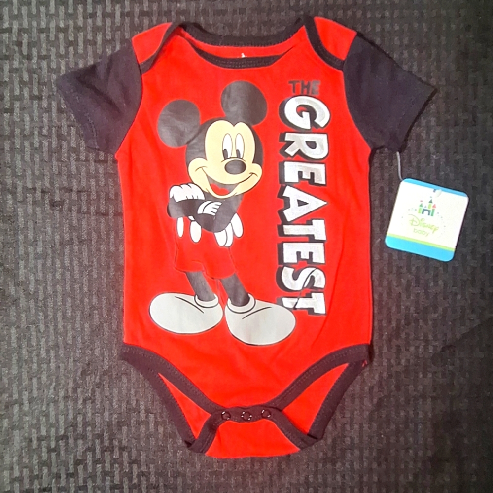 Disney Baby Micky Mouse Size 6/9 Months Onesie